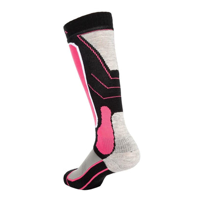 Pink - Side - Nevica Childrens-Kids Meribel Ski Socks (Pack of 2)