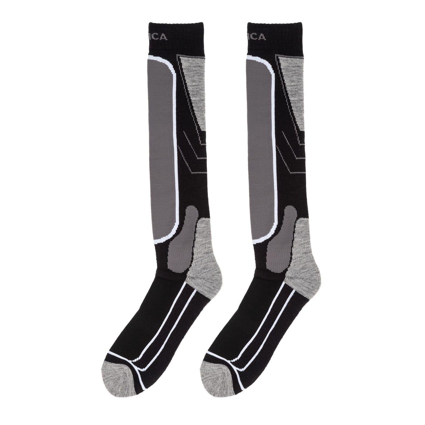 Black - Front - Nevica Childrens-Kids Meribel Ski Socks (Pack of 2)