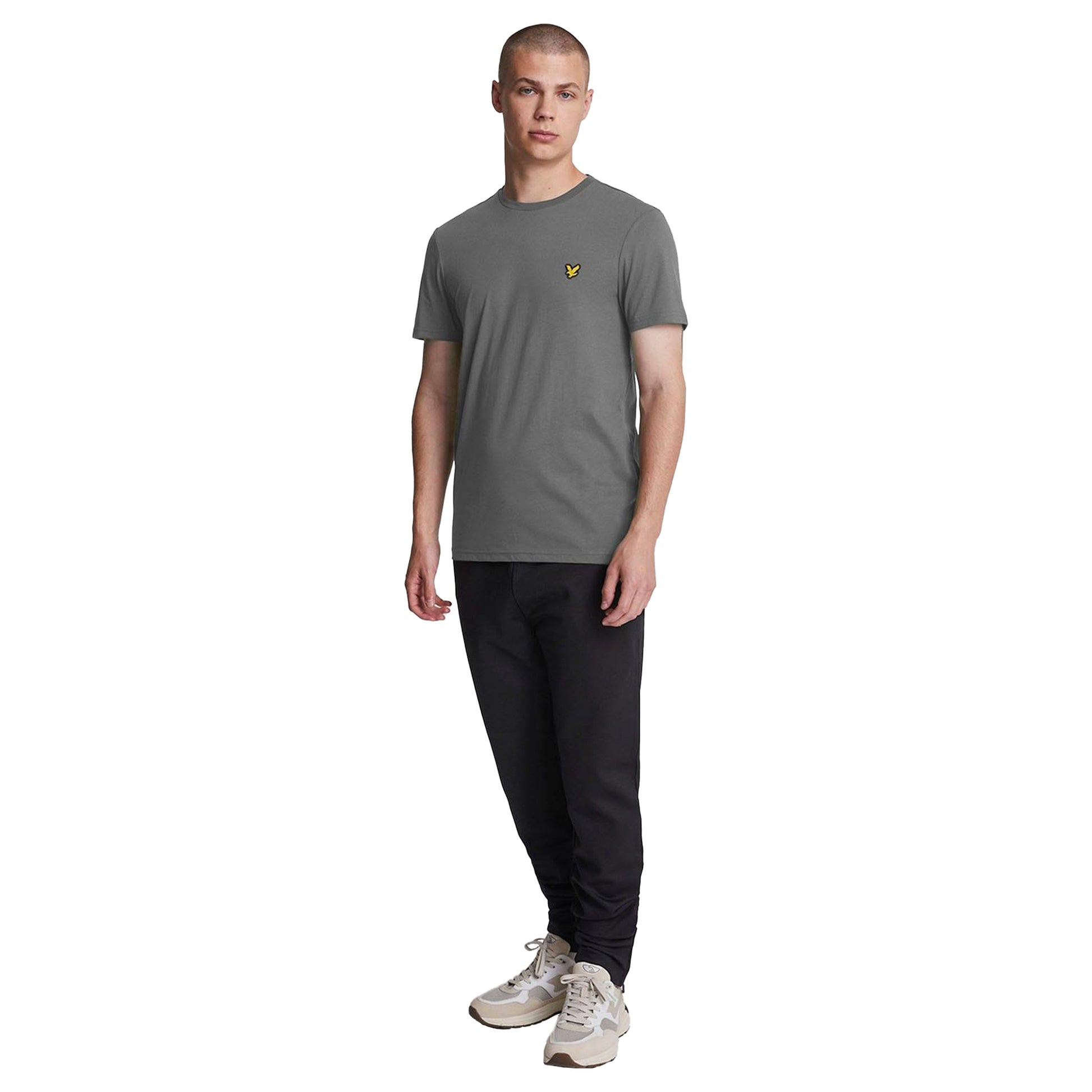 Grey - Pack Shot - Lyle & Scott Mens Martin T-Shirt