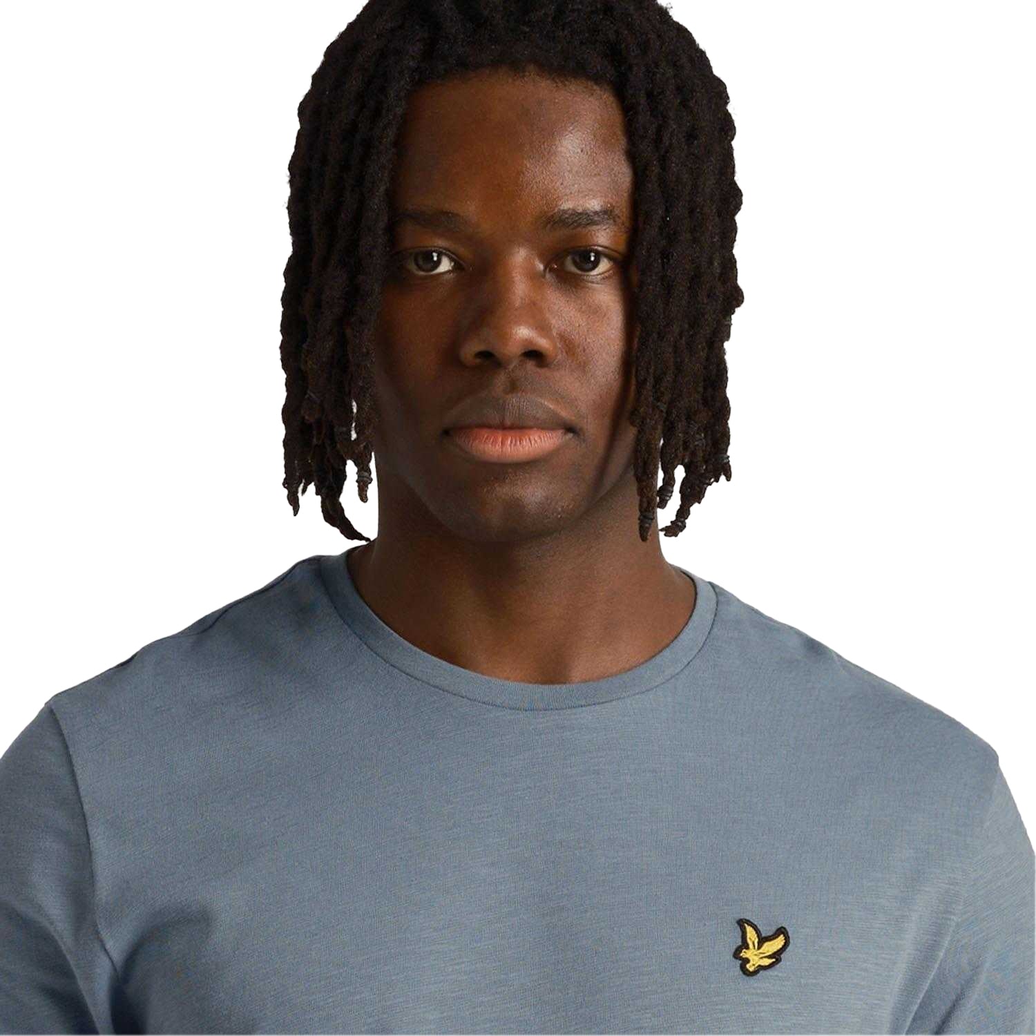 Blue - Side - Lyle & Scott Mens Slub T-Shirt