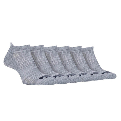 Grey - Front - Jeep Mens Cushioned Trainer Socks (Pack of 6)