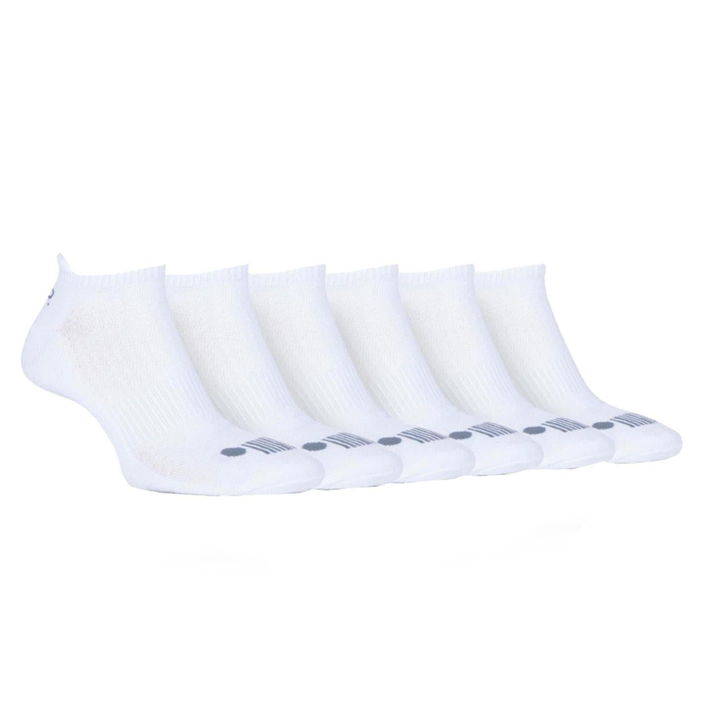 White - Front - Jeep Mens Cushioned Trainer Socks (Pack of 6)