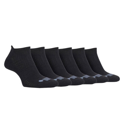 Black - Front - Jeep Mens Cushioned Trainer Socks (Pack of 6)