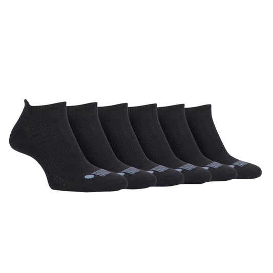 Black - Front - Jeep Mens Cushioned Trainer Socks (Pack of 6)