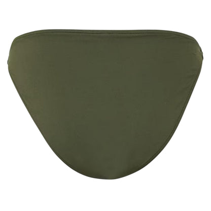 Khaki Green - Back - Biba Womens-Ladies Chain Detail High Leg Bikini Bottoms