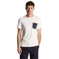 White-Navy - Lifestyle - Lyle & Scott Mens Contrast Pocket T-Shirt