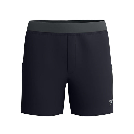 Anthracite - Front - Speedo Mens Lookout Volley 4 Way Stretch Zip Pocket Swim Shorts