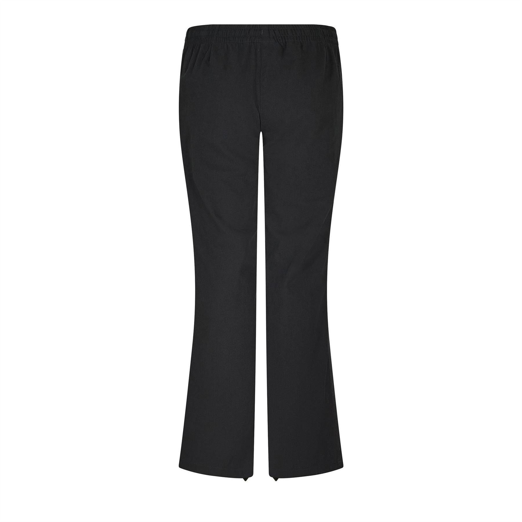 Black - Back - Puma Womens-Ladies Woven Plain Trousers