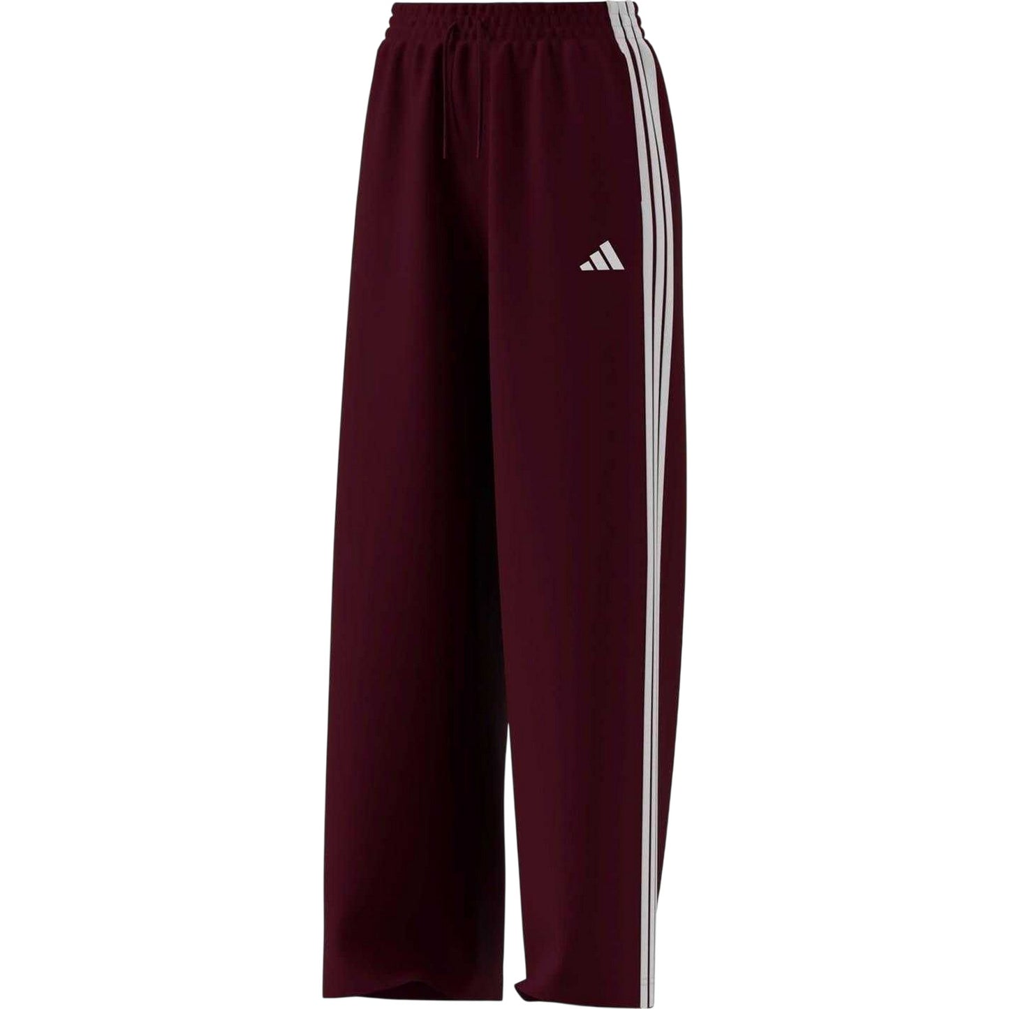 Ruby - Front - Adidas Womens-Ladies Firebird 3 Stripes Loose Jogging Bottoms