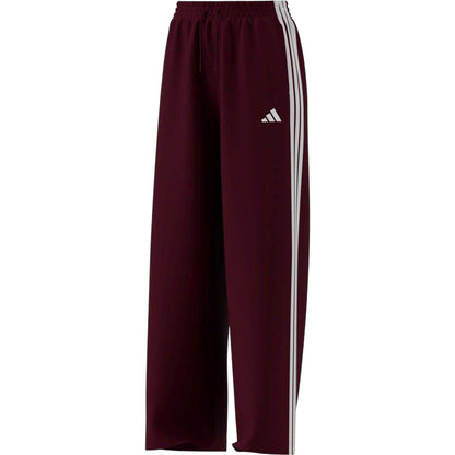Ruby - Front - Adidas Womens-Ladies Firebird 3 Stripes Loose Jogging Bottoms