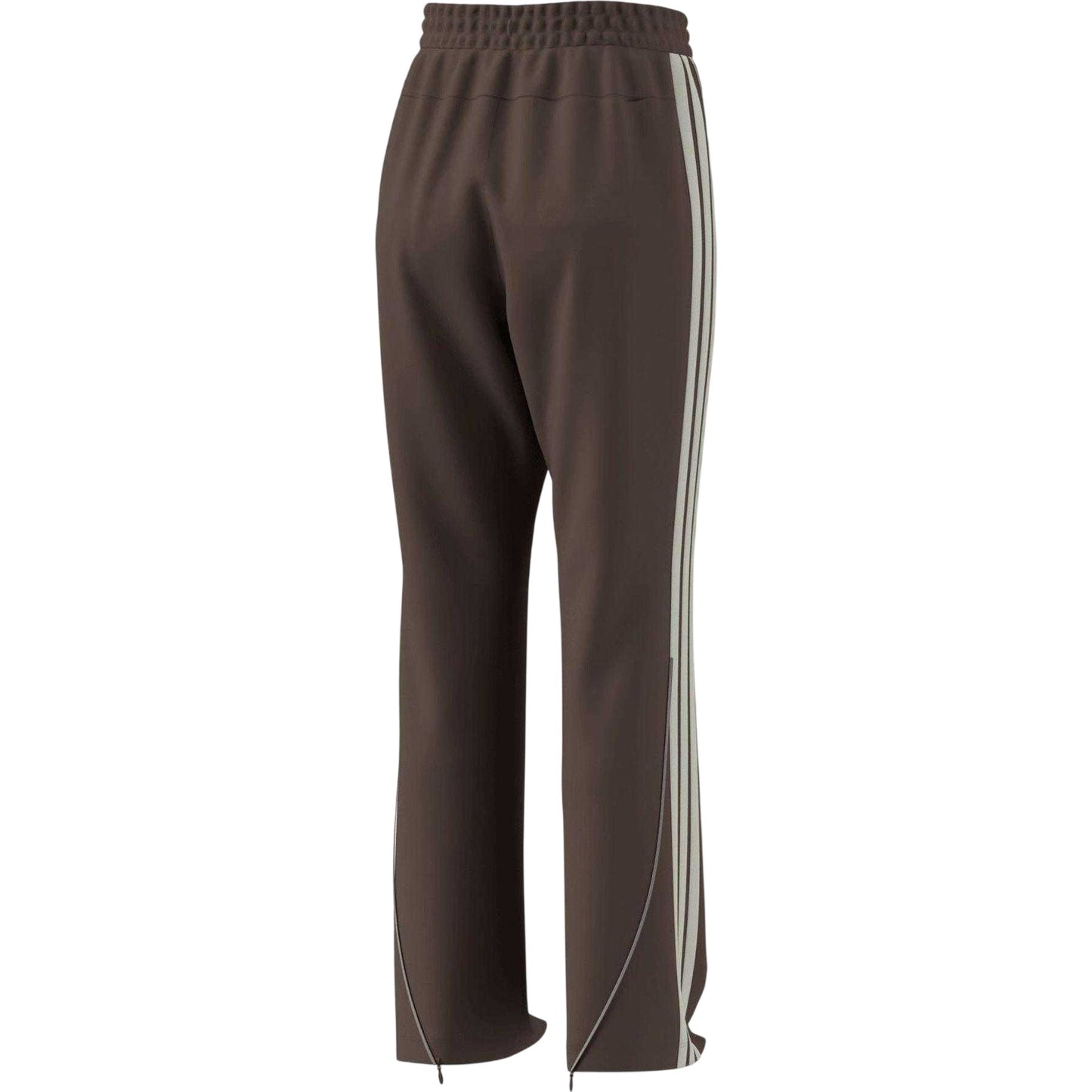 Brown - Back - Adidas Womens-Ladies Firebird 3 Stripes Loose Jogging Bottoms