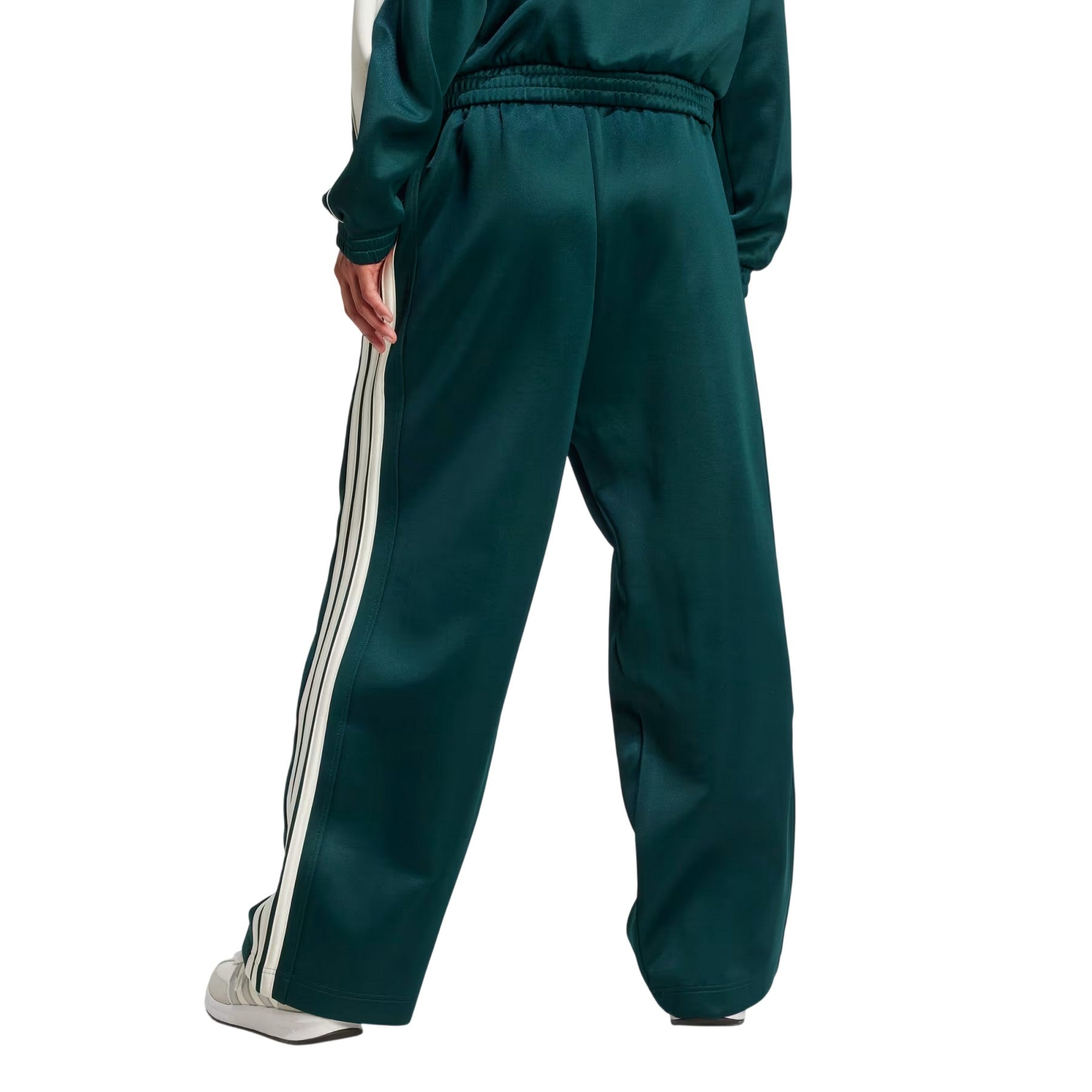 Ivy - Back - Adidas Womens-Ladies Firebird 3 Stripes Loose Jogging Bottoms