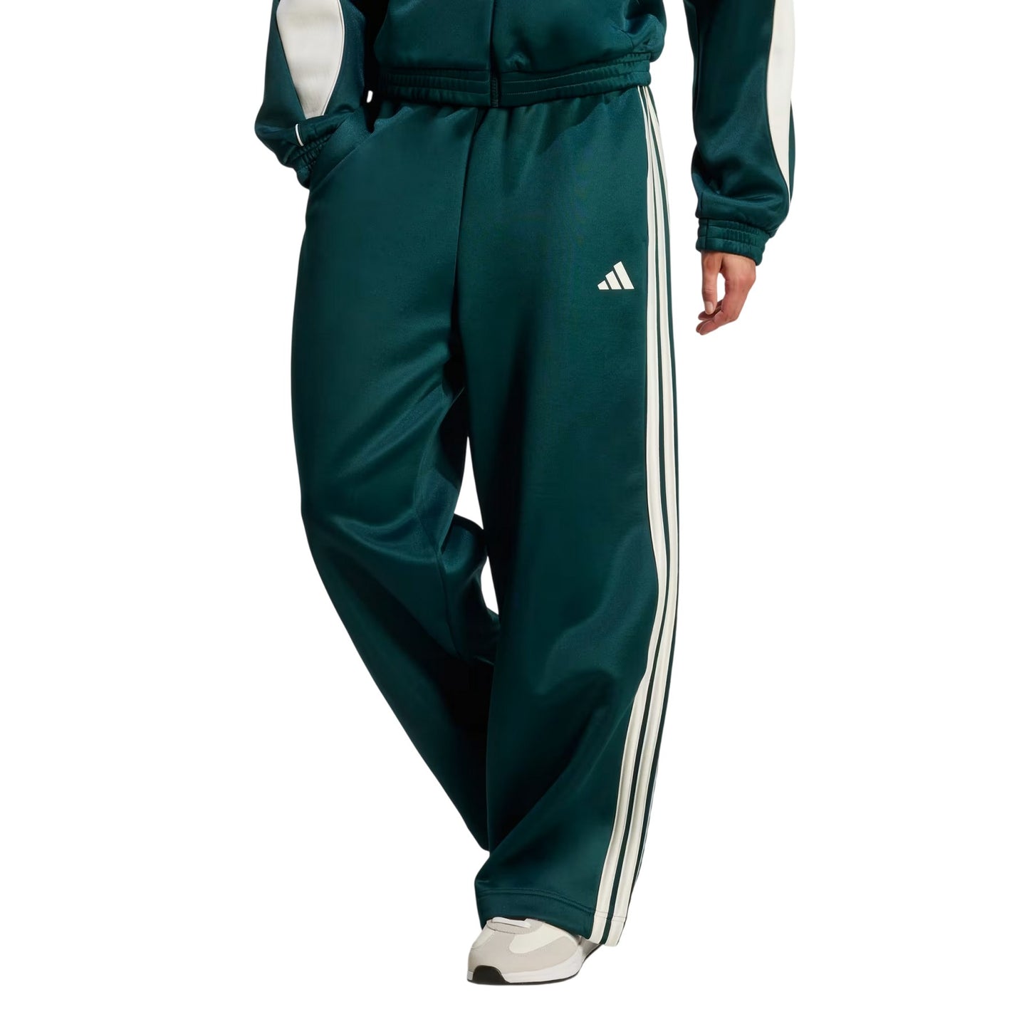 Ivy - Side - Adidas Womens-Ladies Firebird 3 Stripes Loose Jogging Bottoms