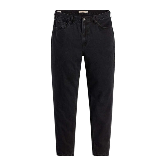Black - Front - Levis Womens-Ladies 80´s Mom Plus Jeans
