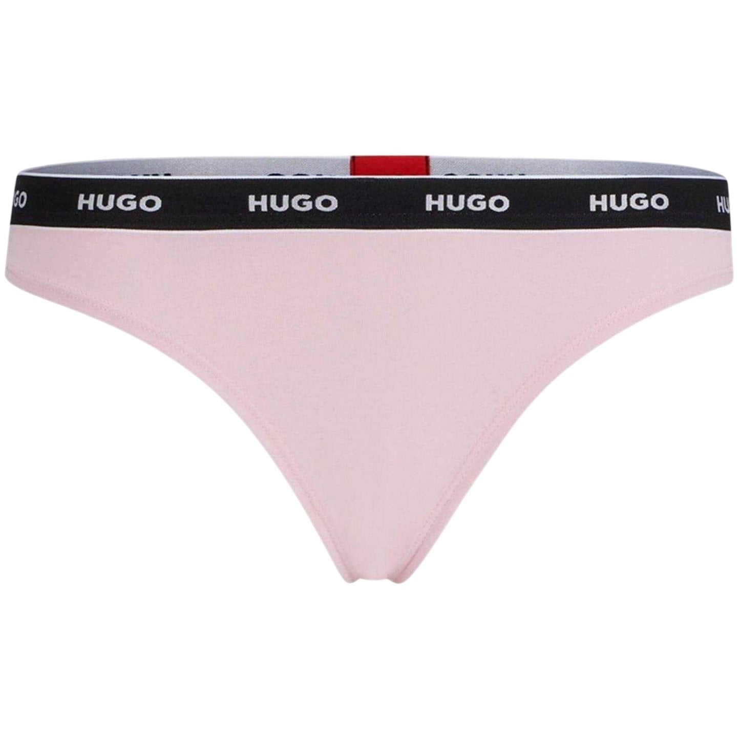 Pastel Pink - Front - Hugo Womens-Ladies Mid Rise Regular Thong