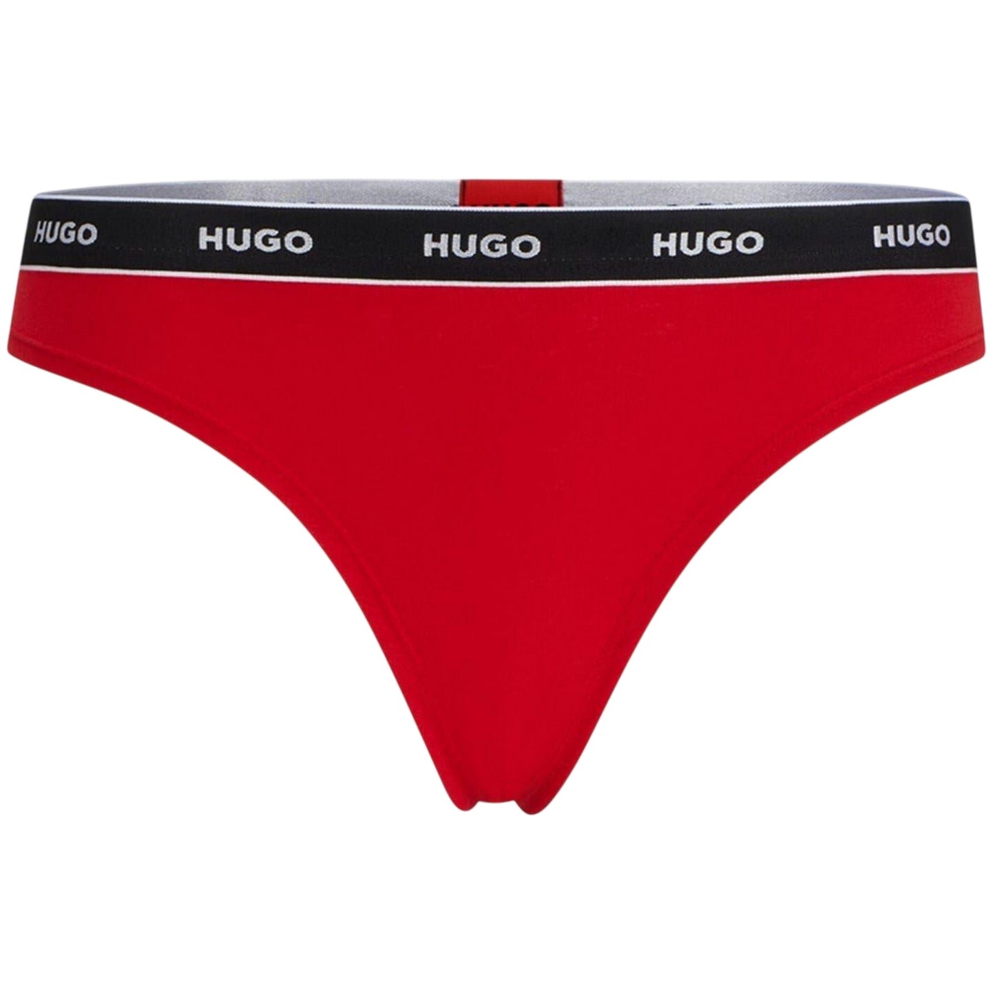 Bright Red - Front - Hugo Womens-Ladies Mid Rise Regular Thong