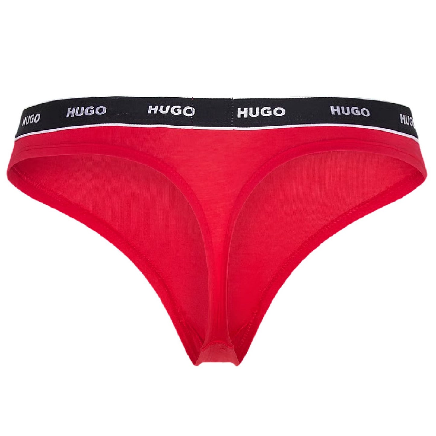 Bright Red - Back - Hugo Womens-Ladies Mid Rise Regular Thong