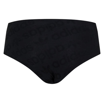 Black - Back - Adidas Womens-Ladies Flex Hipster Briefs (Pack of 3)