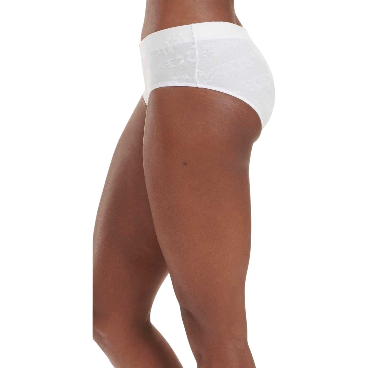 White - Side - Adidas Womens-Ladies Flex Hipster Briefs (Pack of 3)