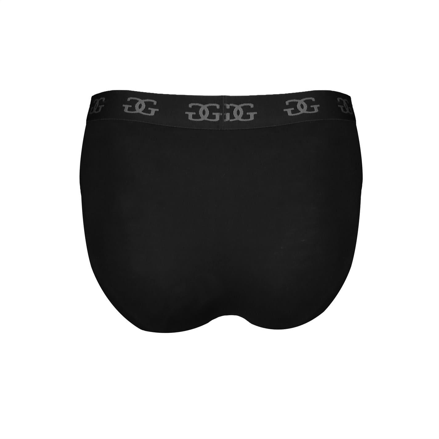 Black - Pack Shot - Giorgio Mens Essential Briefs (Pack of 5)