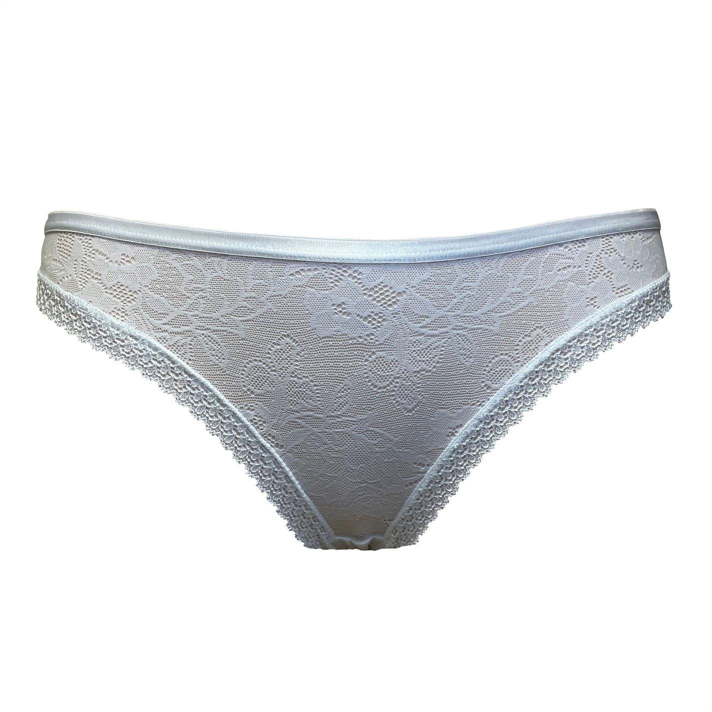 Black-White-Nude - Side - Be You Womens-Ladies Floral Microfibre Brazilian Briefs (Pack of 3)