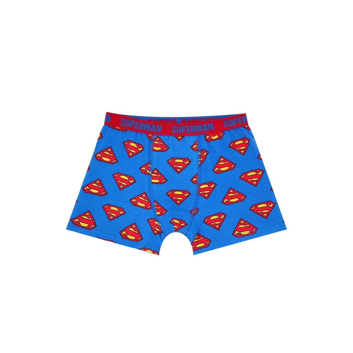 Black-Yellow - Side - Superman Mens Stretch Boxer Shorts (Pack of 3)
