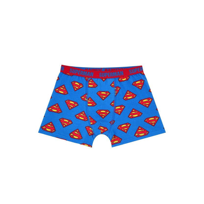 Black-Yellow - Side - Superman Mens Stretch Boxer Shorts (Pack of 3)