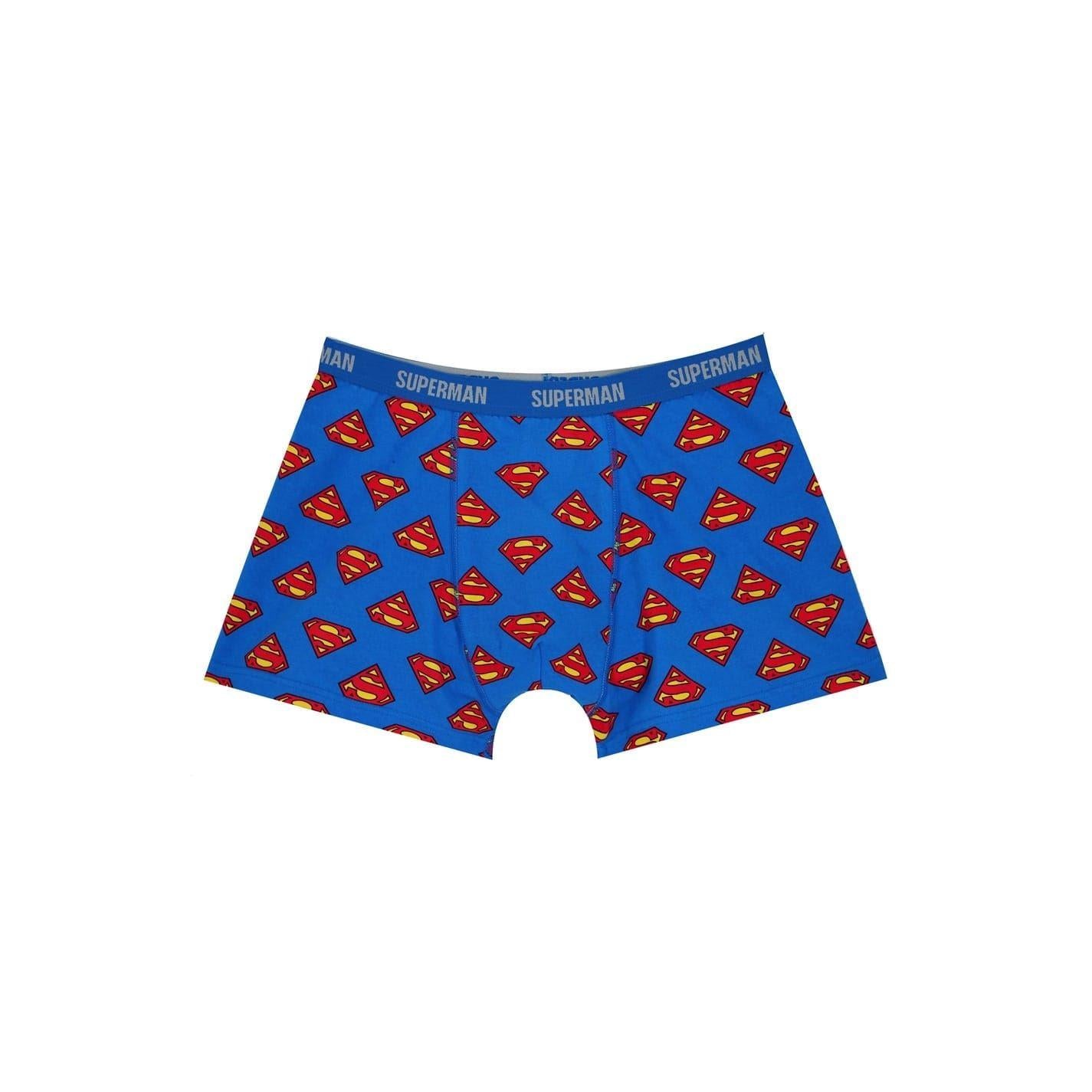 Blue-Red-Black - Lifestyle - Superman Mens Stretch Boxer Shorts (Pack of 3)