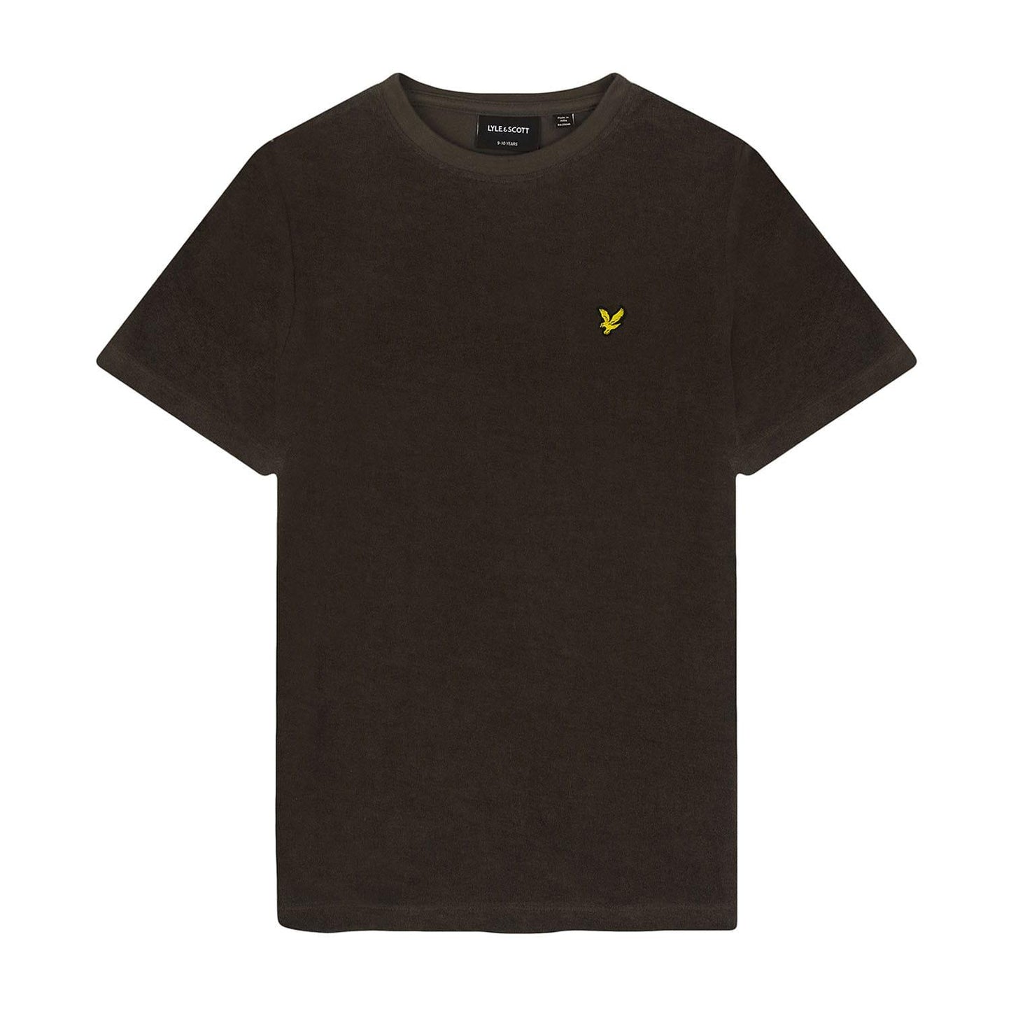 Olive - Front - Lyle & Scott Childrens-Kids Towelling T-Shirt
