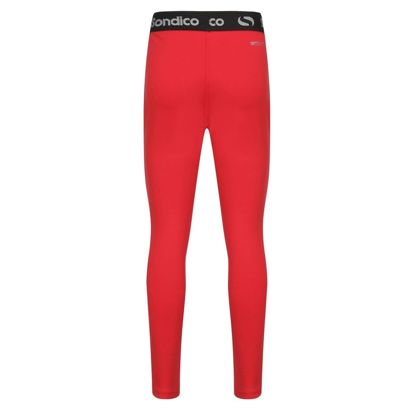Red - Back - Sondico Boys Core Base Layer Bottoms