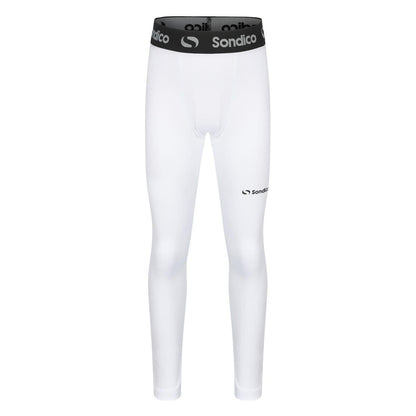 White - Front - Sondico Boys Core Base Layer Bottoms