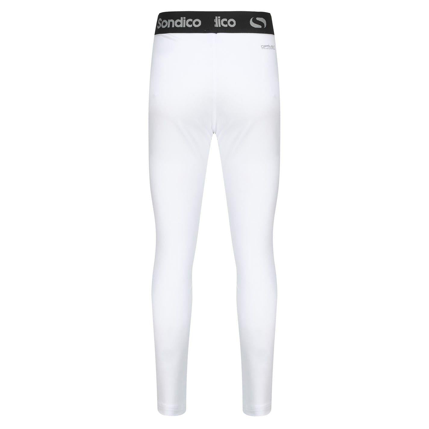 White - Back - Sondico Boys Core Base Layer Bottoms