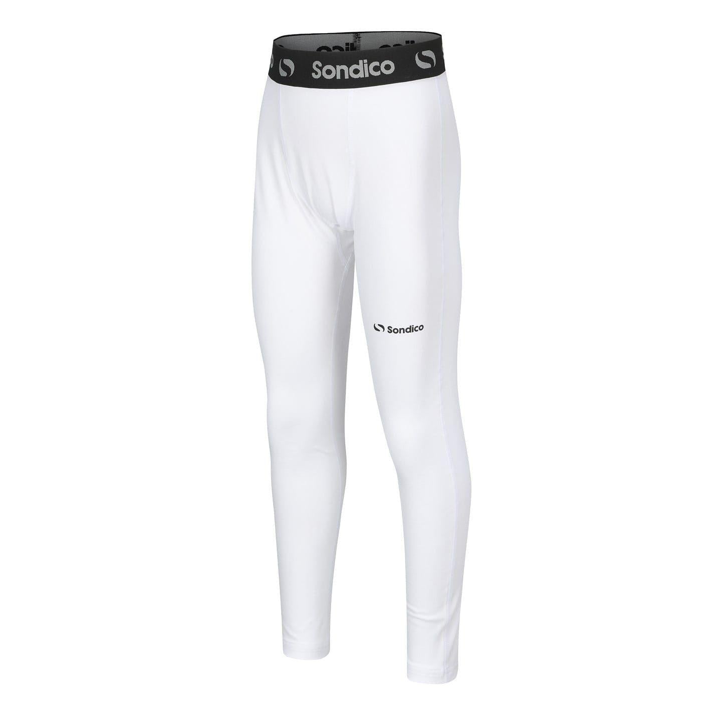 White - Side - Sondico Boys Core Base Layer Bottoms