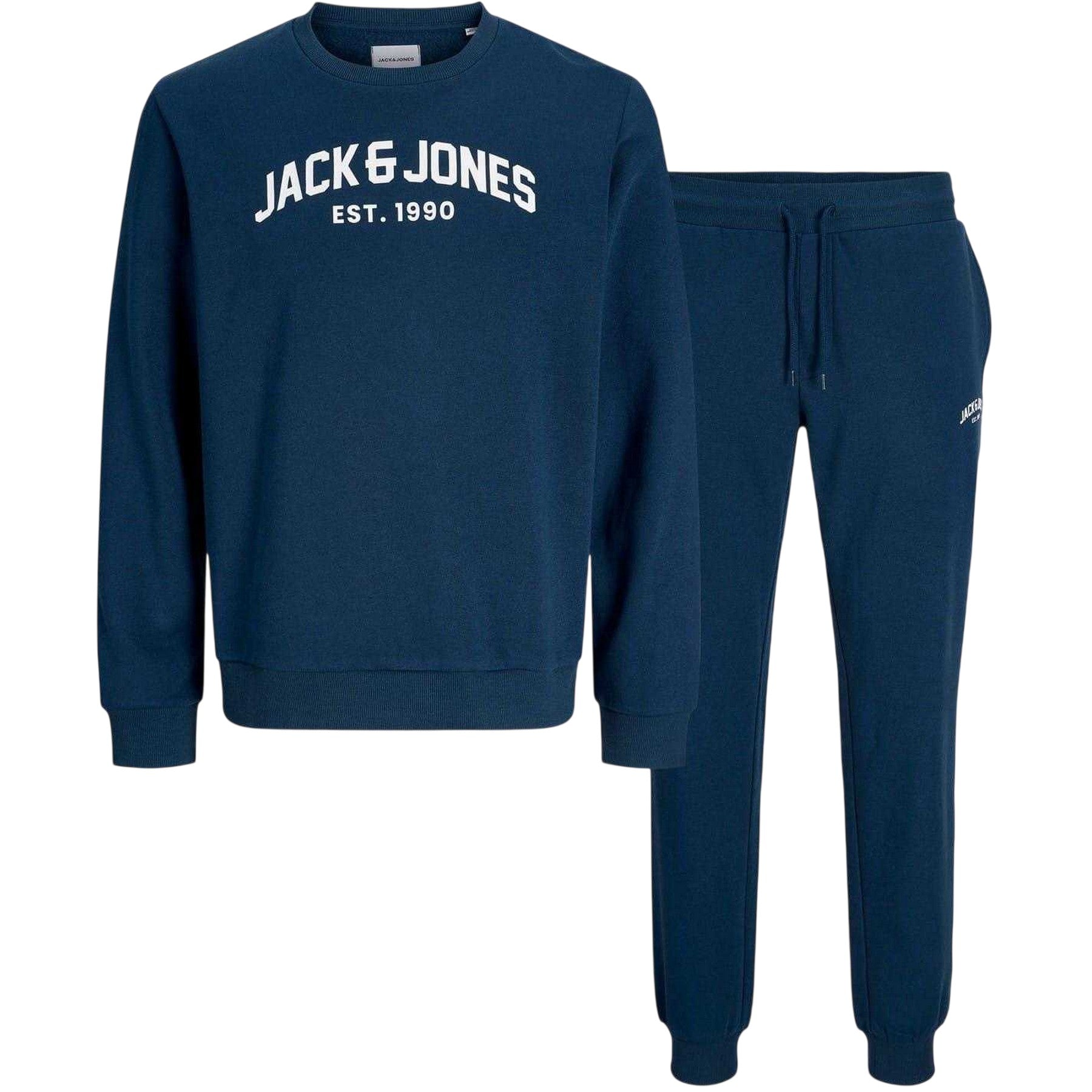 Titan - Front - Jack And Jones Mens Arched Logo Crew Neck Tracksuit