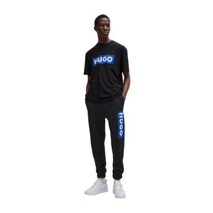 Black - Lifestyle - Boss Mens Nuram Logo Cuffed Jogging Bottoms
