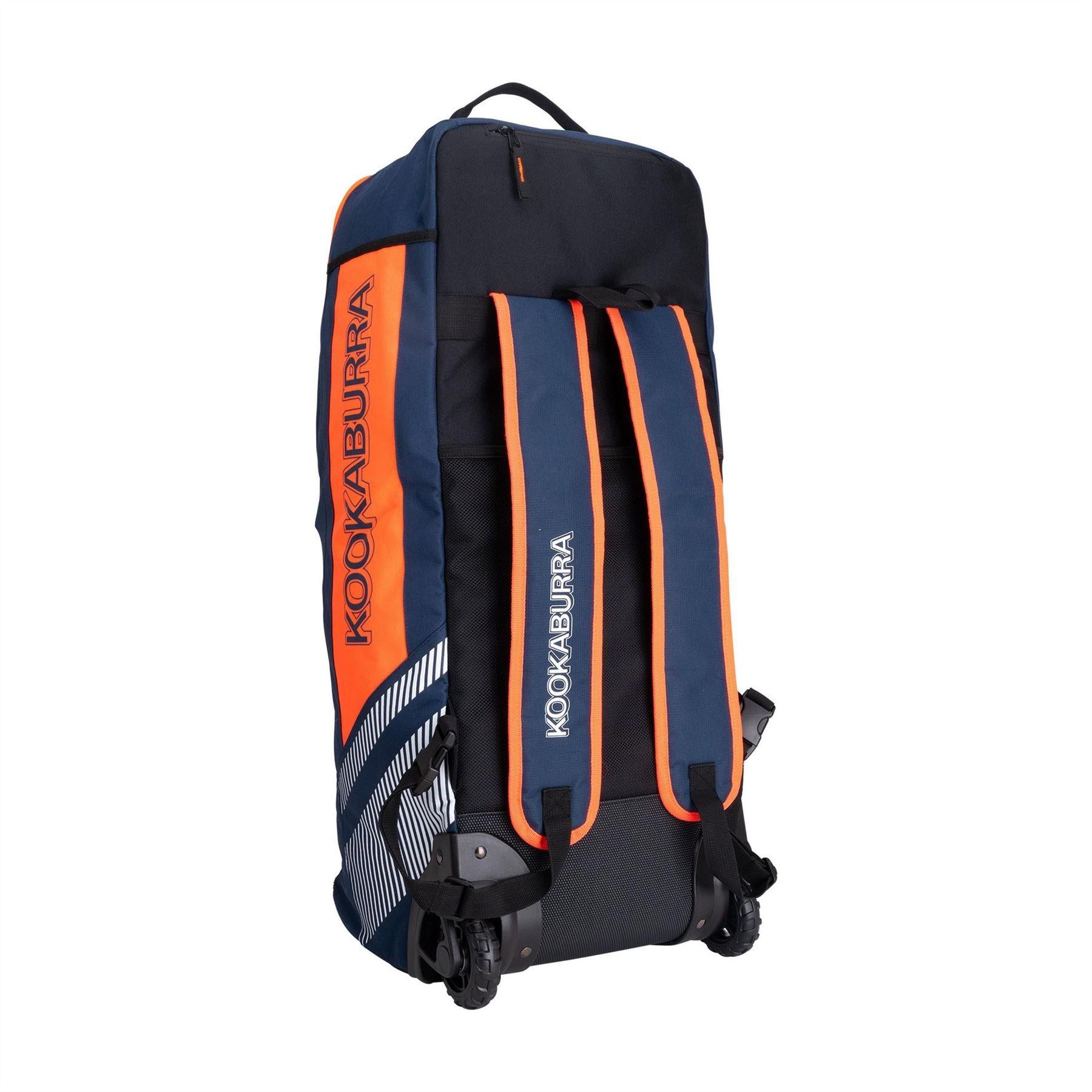 Blue-Orange - Back - Kookaburra 1.0 47L Wheelie Duffle Bag