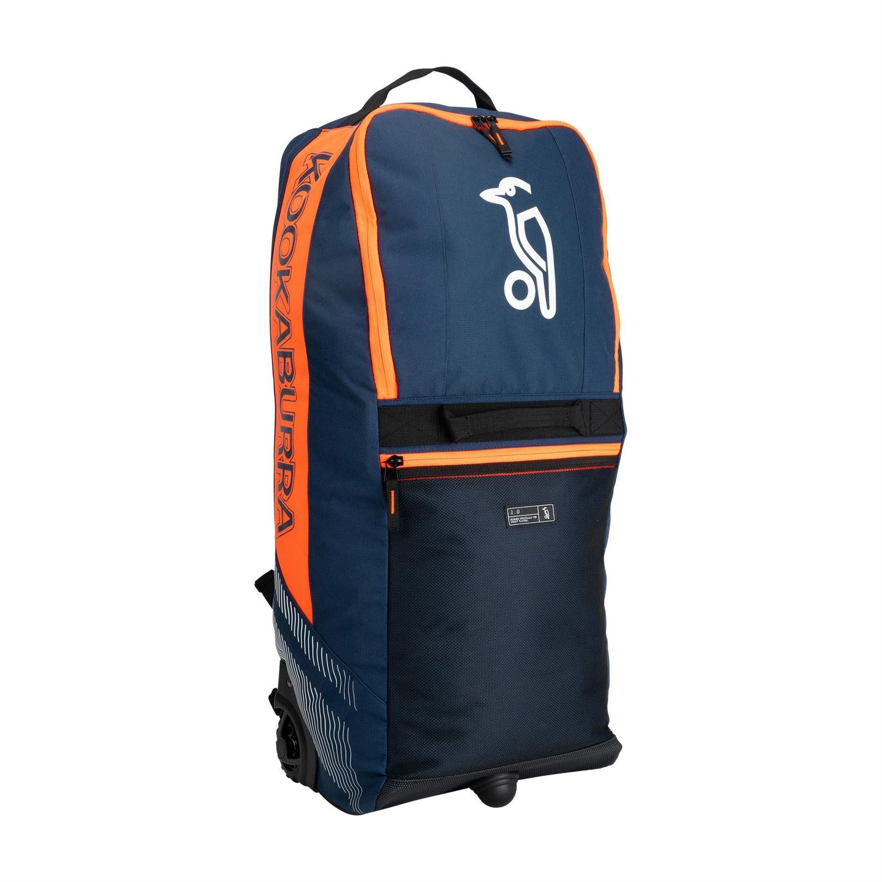 Blue-Orange - Front - Kookaburra 1.0 47L Wheelie Duffle Bag