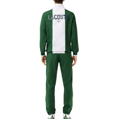 Green-White - Back - Lacoste Mens Daniil Medvedev Zip Neck Tracksuit