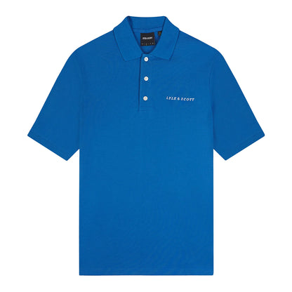 Blue - Front - Lyle & Scott Mens Embroidered Polo Shirt