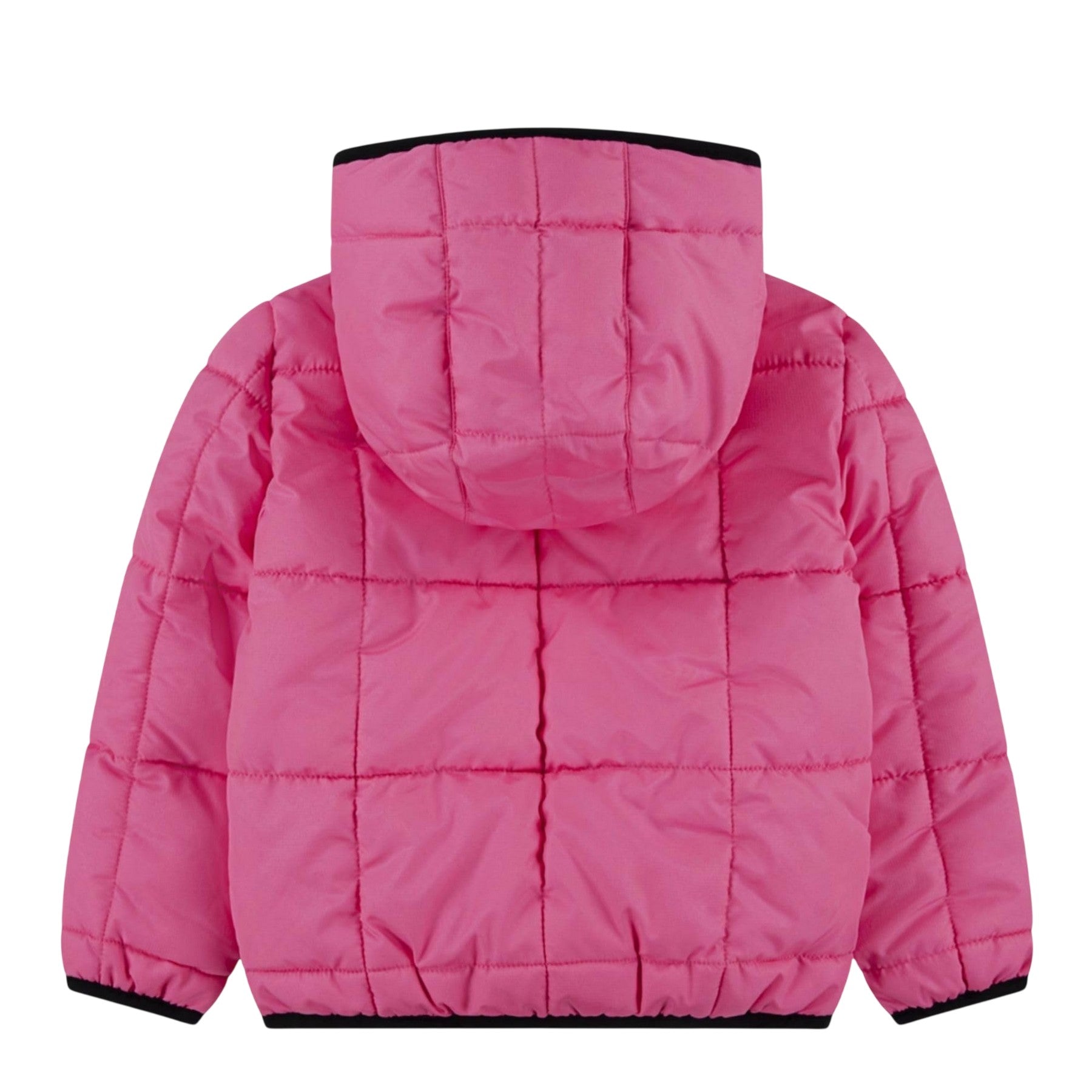 Pink Glow - Back - Nike Childrens-Kids Padded Hooded Regular Puffer Jacket