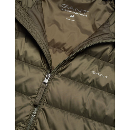 Green - Side - Gant Mens Down Lightweight Gilet