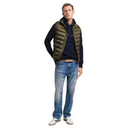 Green - Pack Shot - Gant Mens Down Lightweight Gilet