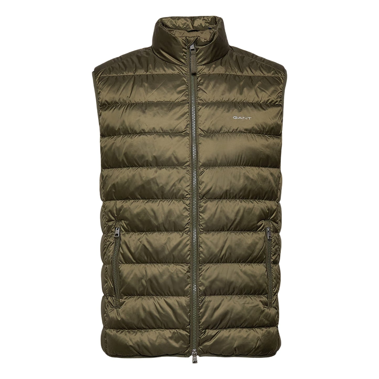 Green - Front - Gant Mens Down Lightweight Gilet