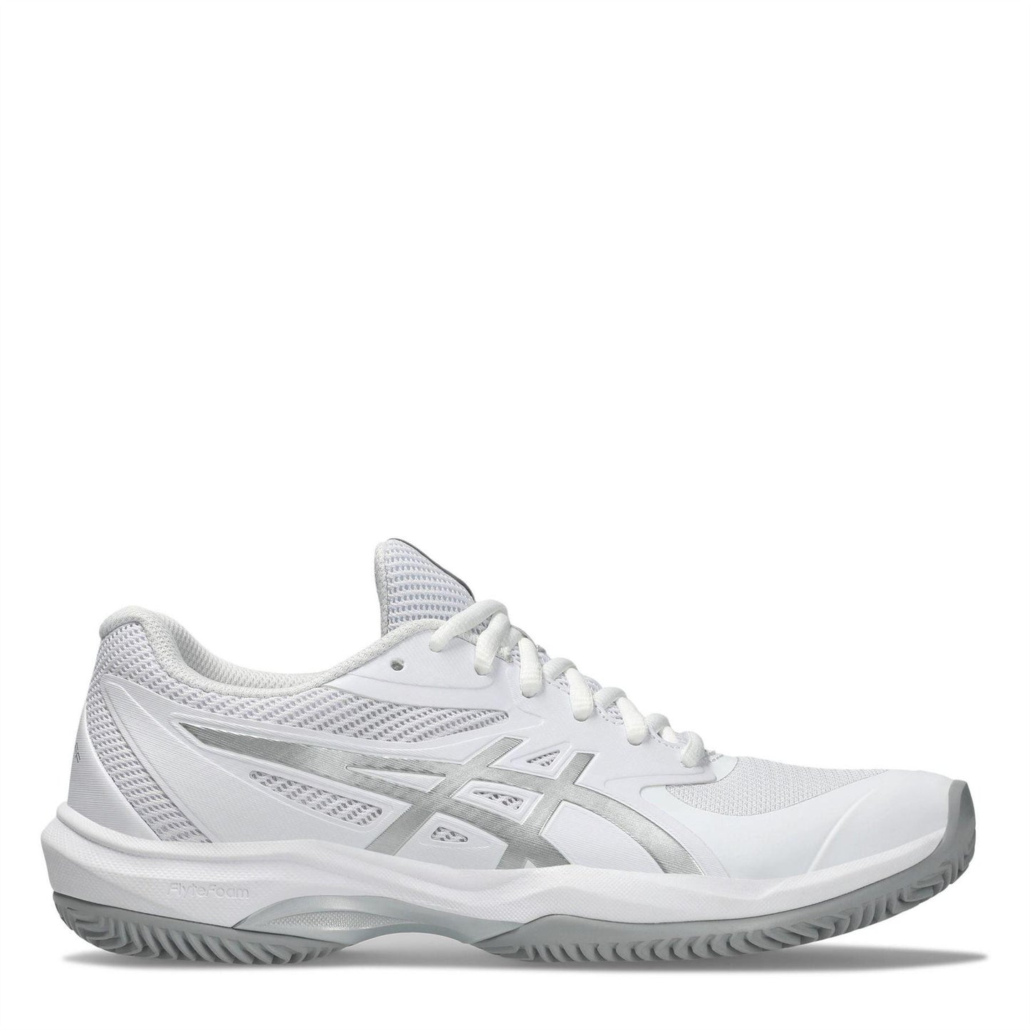 White-Clay - Front - Asics Womens-Ladies Game Tennis Shoes