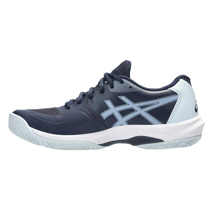 Midnight-White - Side - Asics Womens-Ladies Game Tennis Shoes