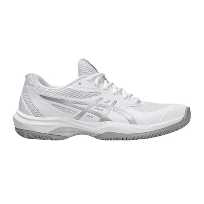 White-Silver - Front - Asics Womens-Ladies Game Tennis Shoes