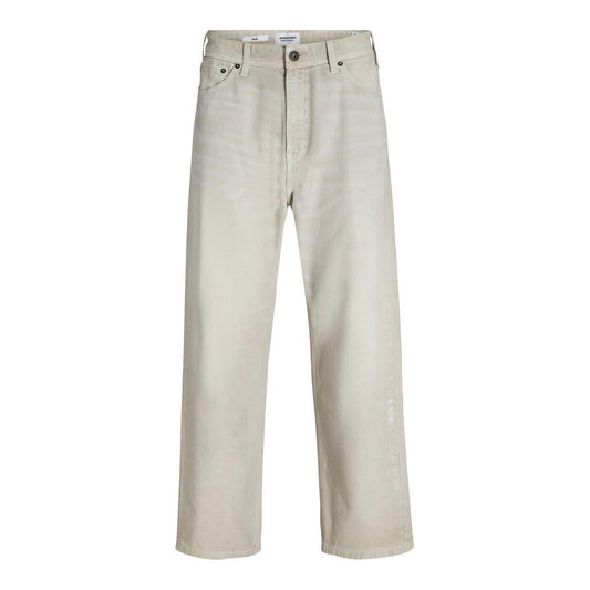 Moonbeam - Front - Jack And Jones Mens Alex Wide Leg Chinos