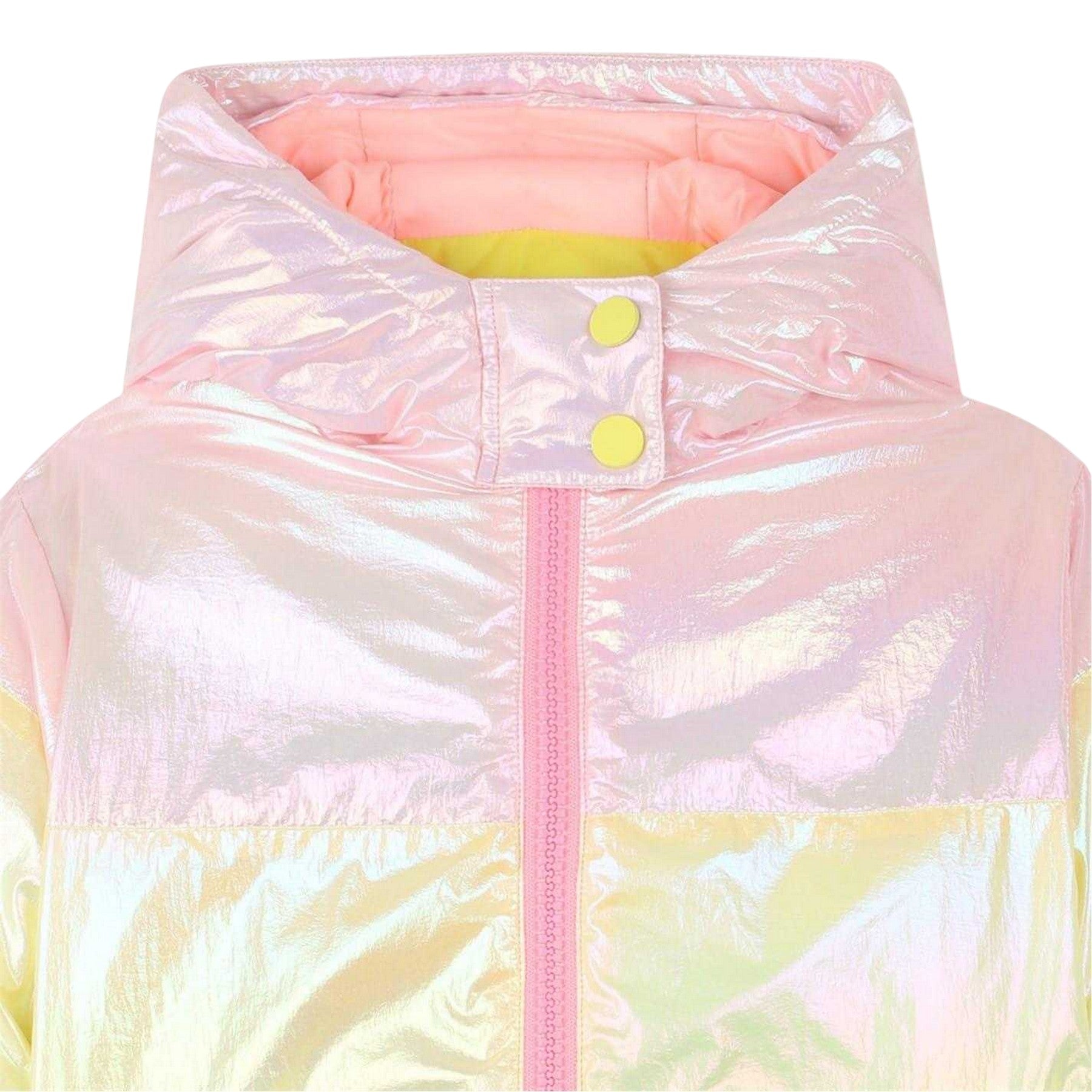 Multicoloured - Side - Billieblush Childrens-Kids Colour Block Regular Puffer Jacket