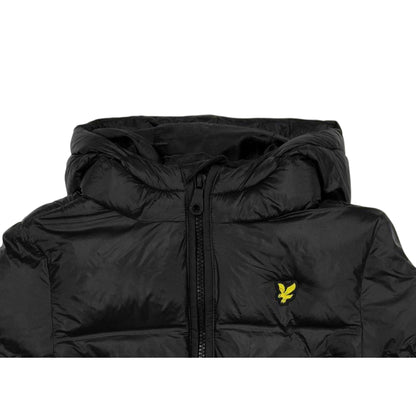 Jet Black - Side - Lyle & Scott Childrens-Kids Plain Puffer Jacket