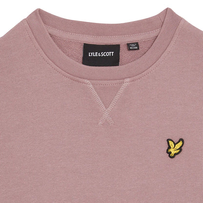 Pink - Side - Lyle & Scott Childrens-Kids Crew Neck Sweatshirt